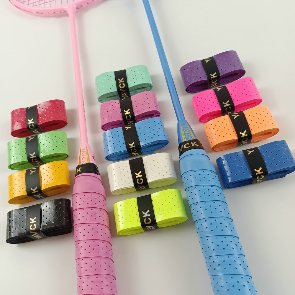 Оригинальная пленка с перфорированным липким ручным клеем бадминтонная ракетка теннисная ракетка рыболовное удилище скакалка нескользящий ручной клей потоотводящая лента