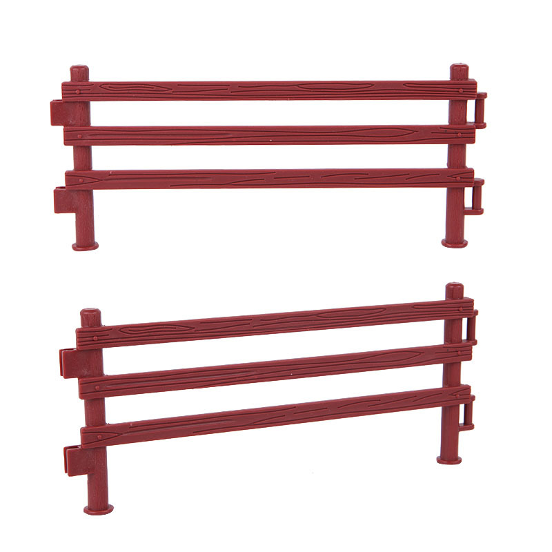 16CM simulation fence toy large sand table fence ornaments animal fence plastic fence farm scene accessories
