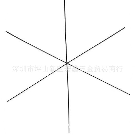 Spot Cross-Border Iron Wire with Beads Snowflake Bending + Welding Christmas Hook Decoration Can Be Produced in Large and Small Sizes