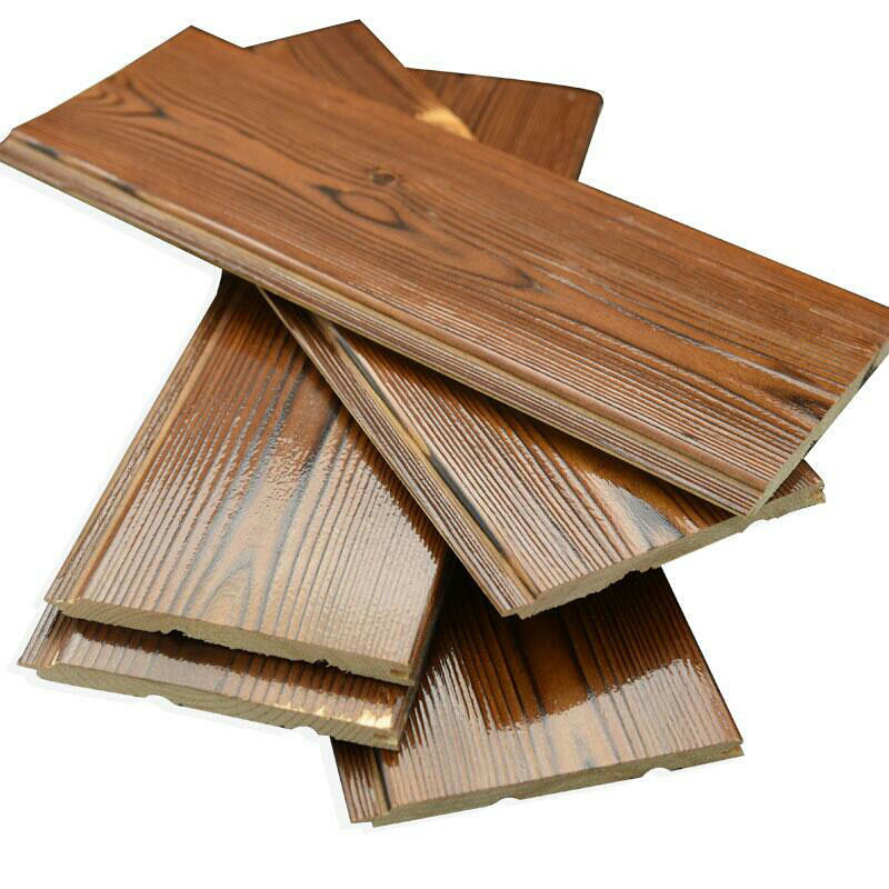 Антикоррозионная древесина, глубокая карбонизированная сауна, без покраски, потолок из массива дерева, обожженная древесина