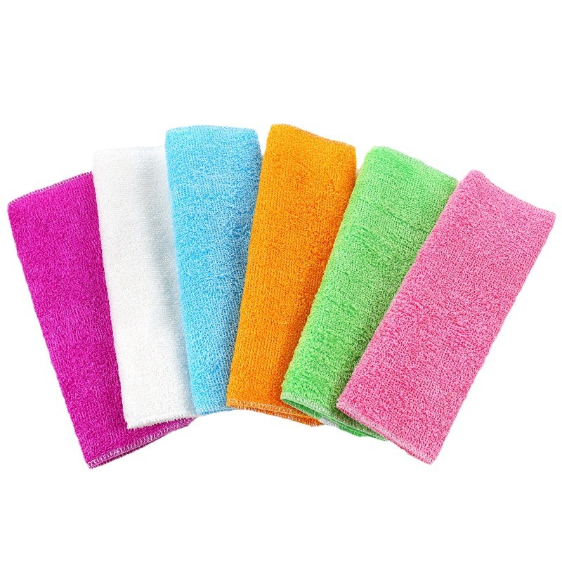 Bamboo fiber dishwashing towel absorbent non-oil kitchen cleaning cloth scouring cloth household Daily necessities a generation of hair
