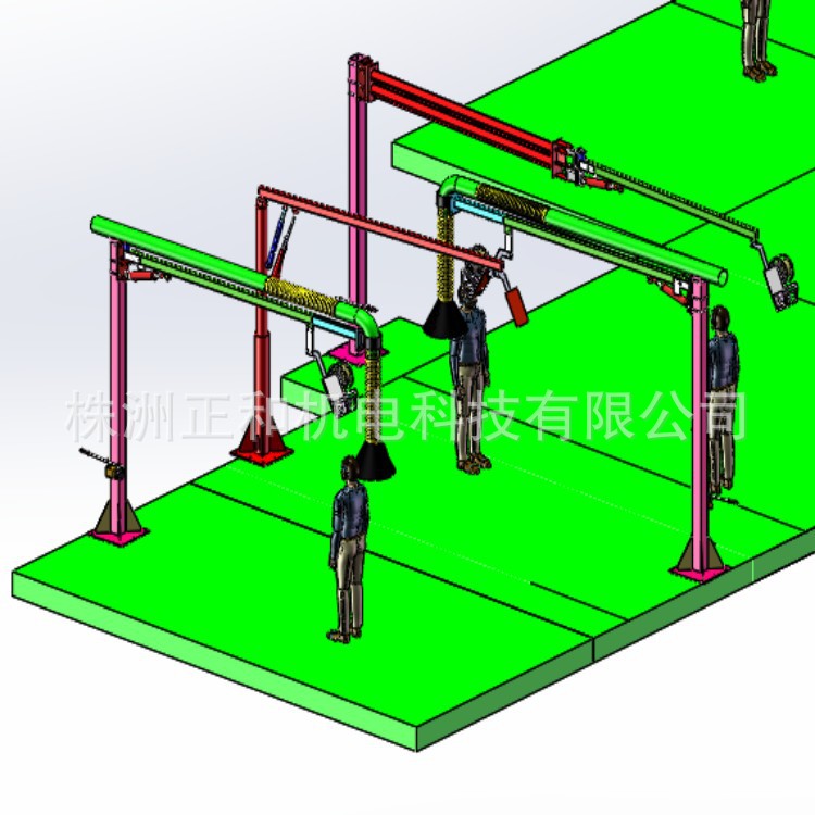 Welding Fume Extraction Arm, Wire Feeder Cantilever, Pipe Dust Collection Hood Support Frame, Rotating Welding Space Arm, Robotic Arm