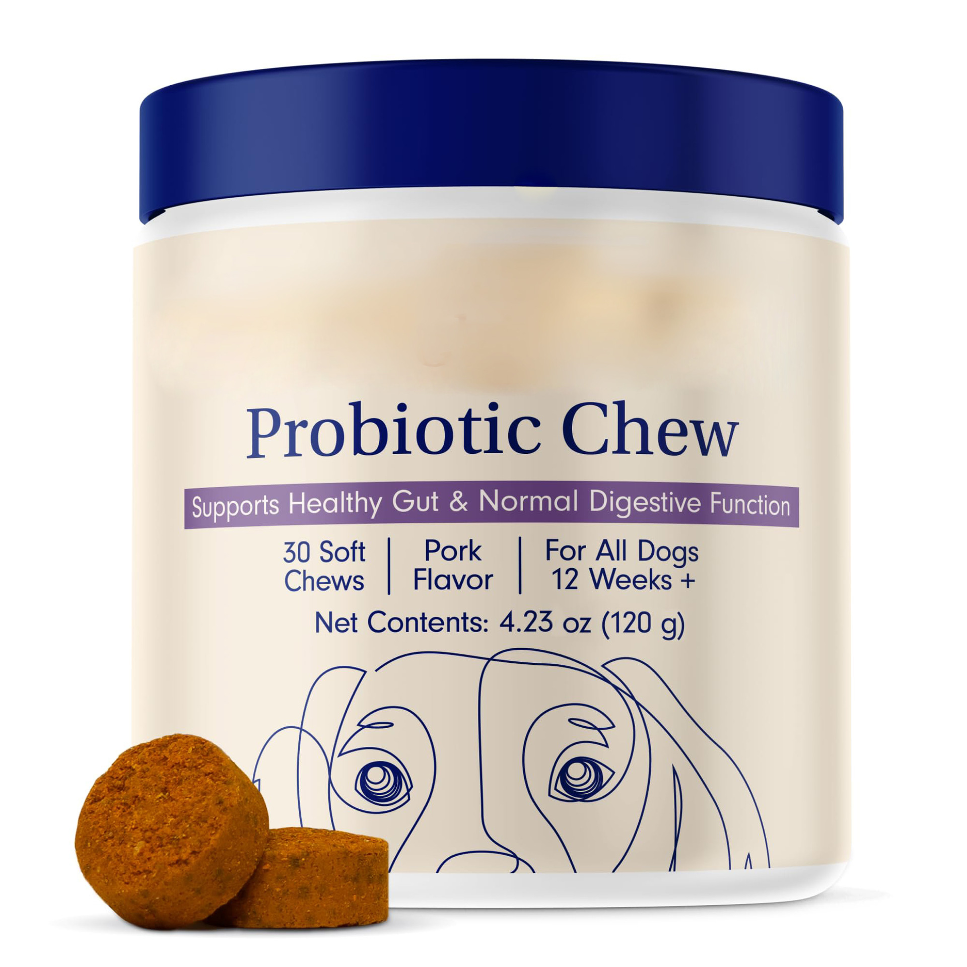 Cross-Border Beauty Area Hot Selling Pet Dog Probiotics Protects Intestinal Health Probiotic Chewo Em