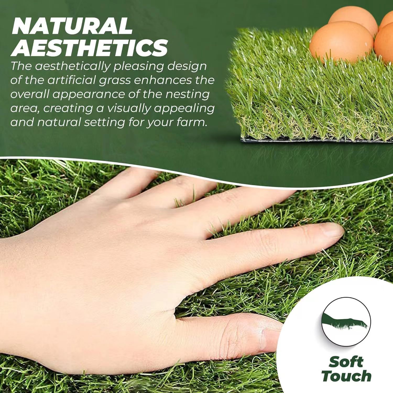 Cross-border Pet Mat Chicken Nest Mat Amazon Tem Label Chicken Nest Mat Lawn Mat