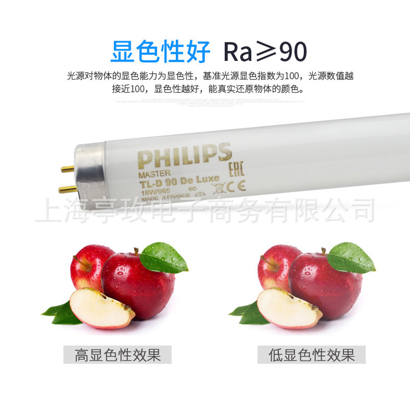 Philips TL-D36W/965 DeLuxe standard D65 light source lamp 965 Printing Textile color tobacco tube