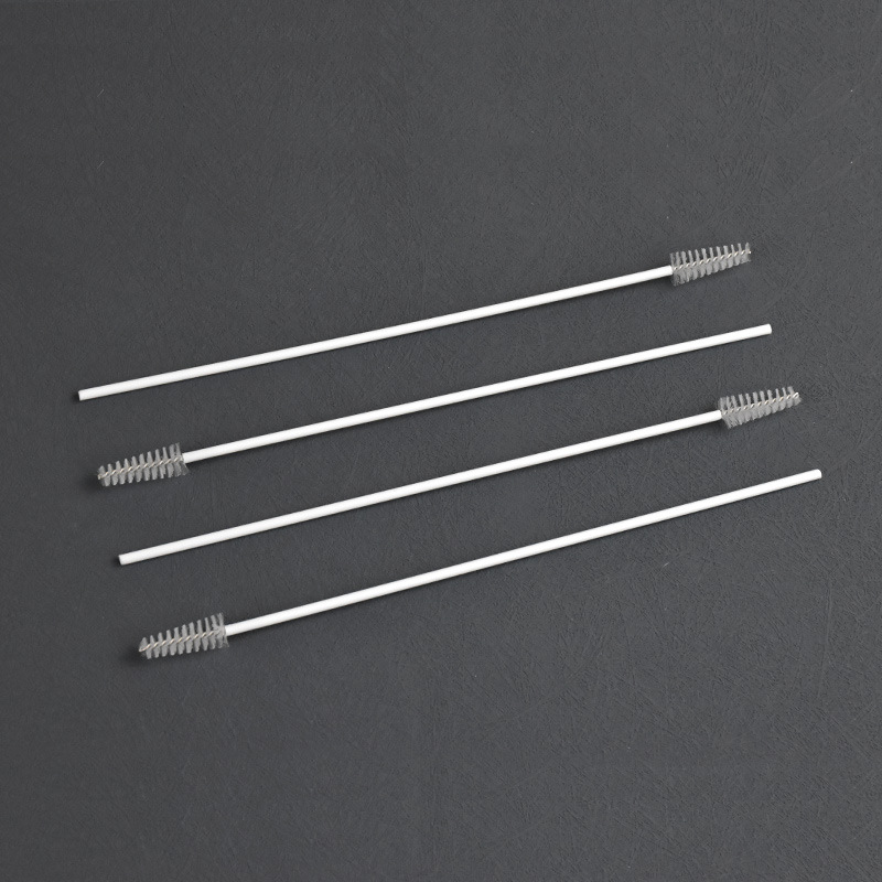 Spot wholesale white rubber tube brush children's kettle Cup bottle special cleaning brush white plastic straw brush factory