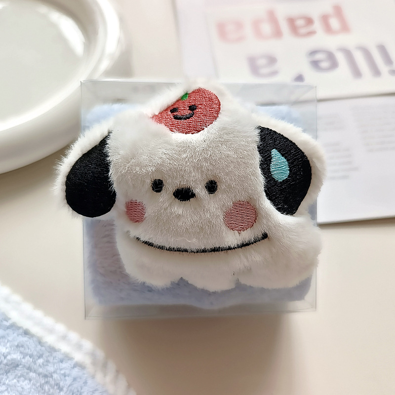 Cartoon Puppy Towel Gift Box Hanging Children's Square Towel Full Moon Wedding Wedding Shop Accompanying Gift for Kindergarten