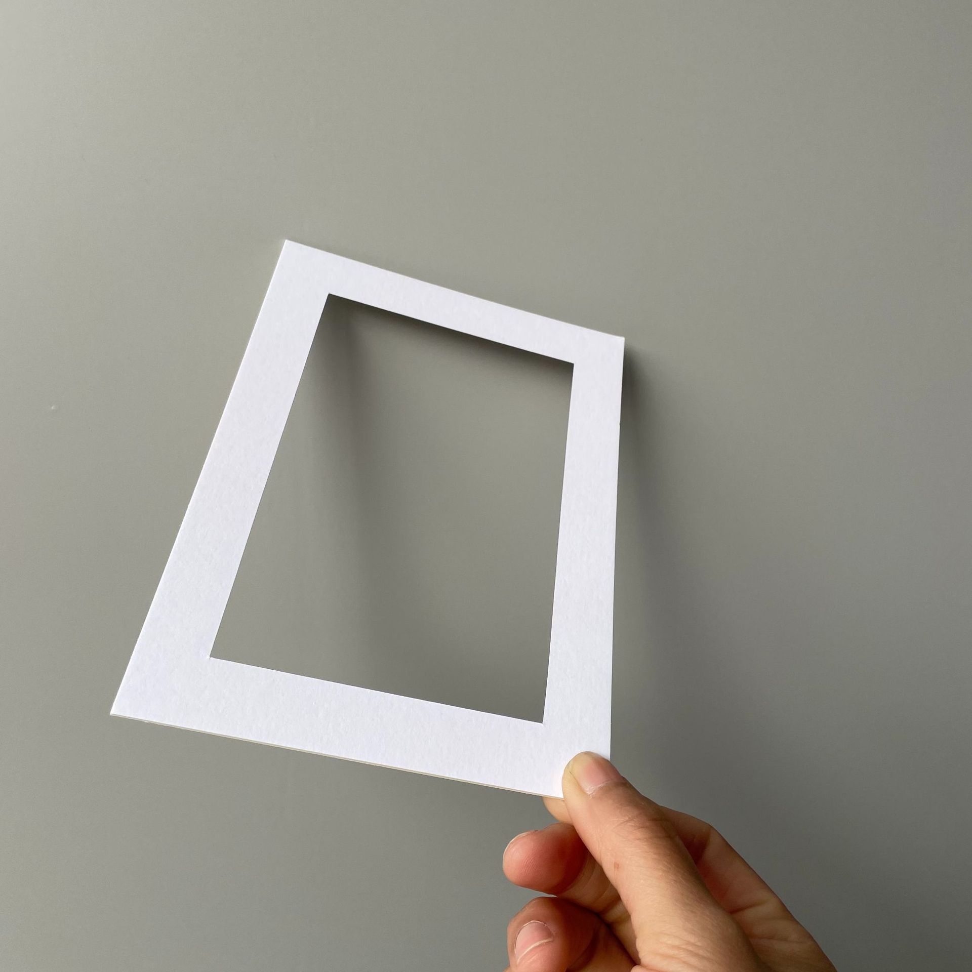 White Cardboard Round Square Opening Photo Frame Special Mounted Lining Cardboard Factory Direct Design Pattern Cardboard