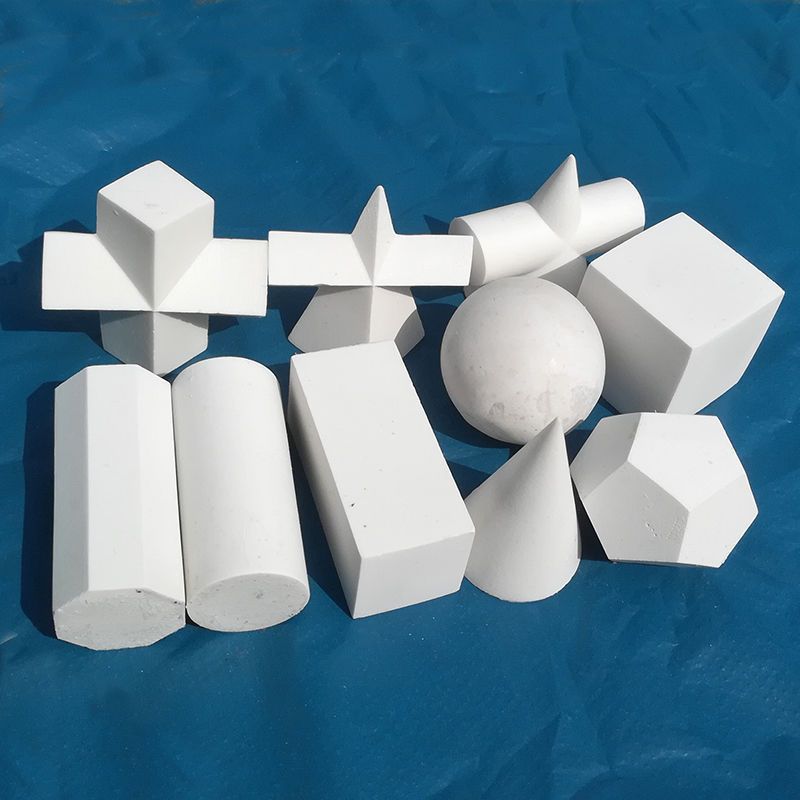 Geometry 10-piece set of plaster mini art teaching aids body model sketch ornaments Chang Zhen Chang Zhen