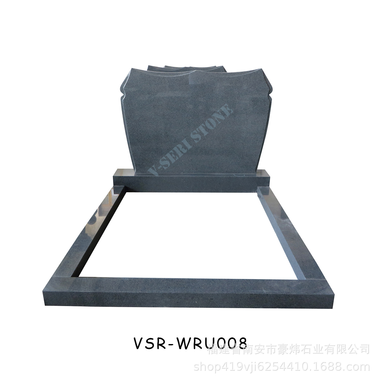 Кастомизация гранитной надгробной плиты в русском стиле, простая форма, экспортное качество