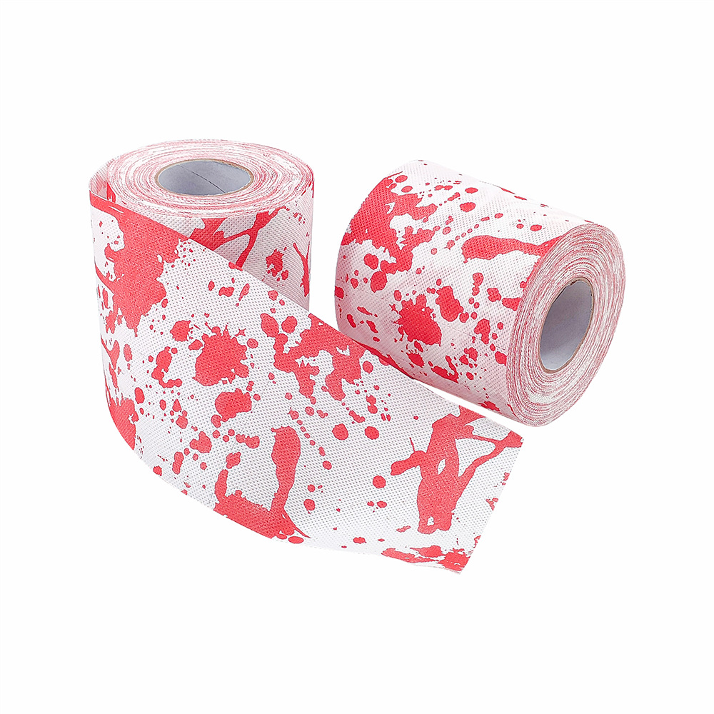 Creative printing sanitary roll paper kiss mouth toilet paper Tang color toilet roll funny head toilet paper
