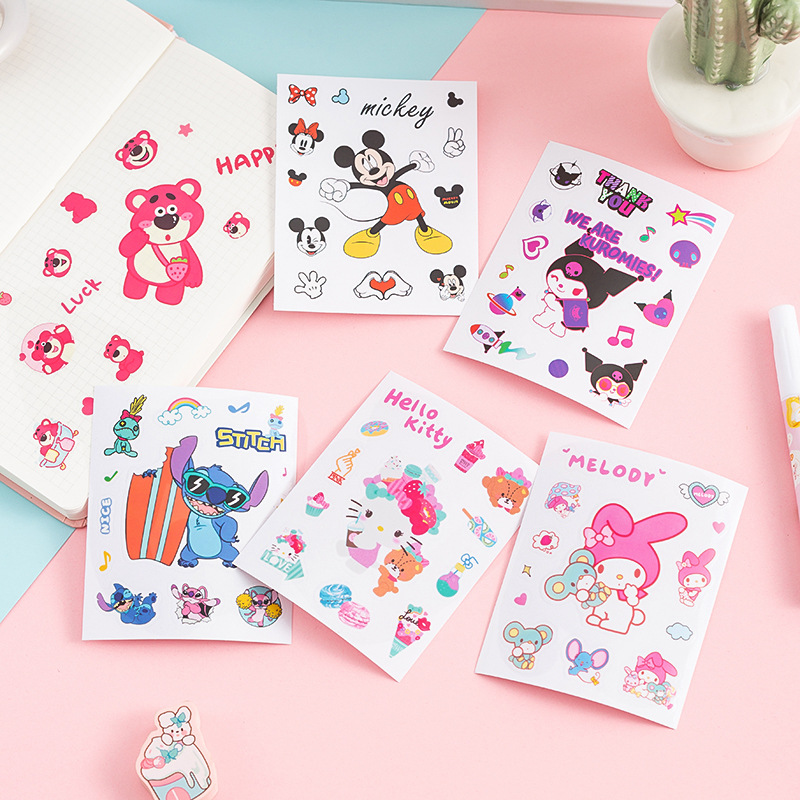 Милые наклейки Kapibala, клубничный медведь, креативные наклейки, оптовая продажа