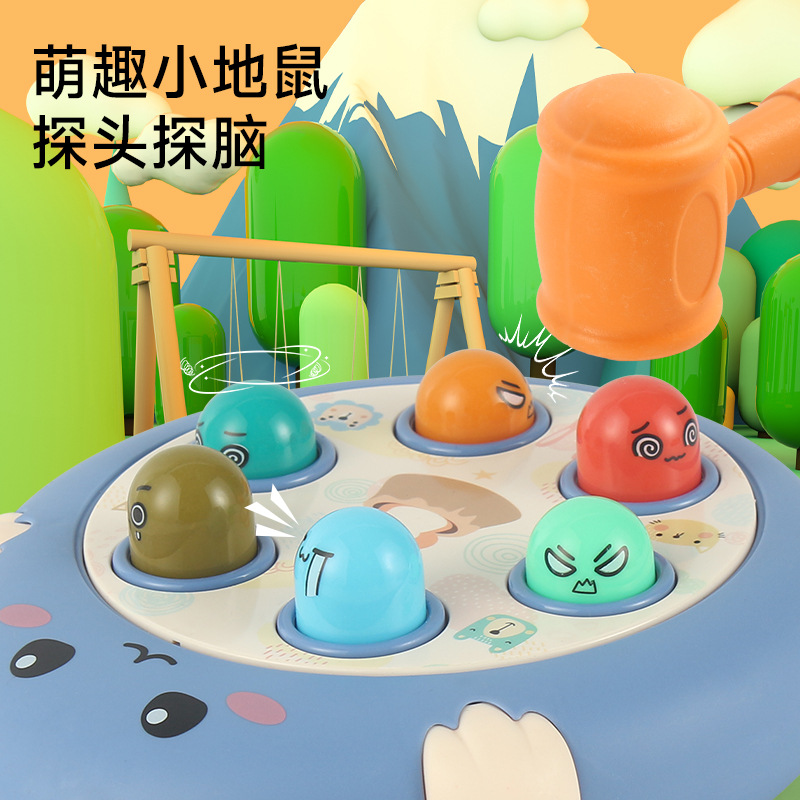 Children's Hamster Toy Infant Educational Early Education Beat Electric Music Lighting Parent-Child Interactive Stall Wholesale