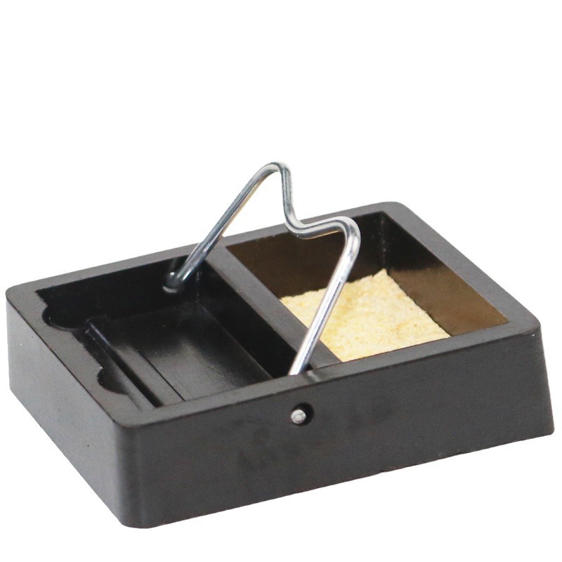 936 soldering station handle mini soldering iron rack simple single slot metal soldering iron sponge wooden rack repair tool
