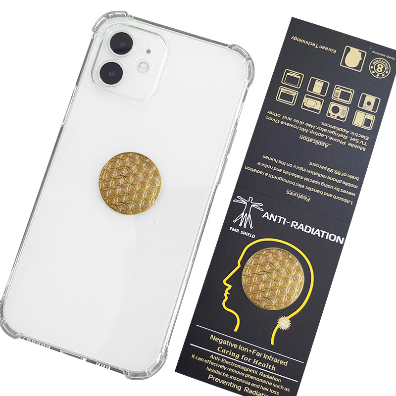 Cross-Border E-Commerce Ore Trace Elements Radiation-Proof Energy Mobile Phone Sticker Mesh Negative Ion Computer Piece Picture Design
