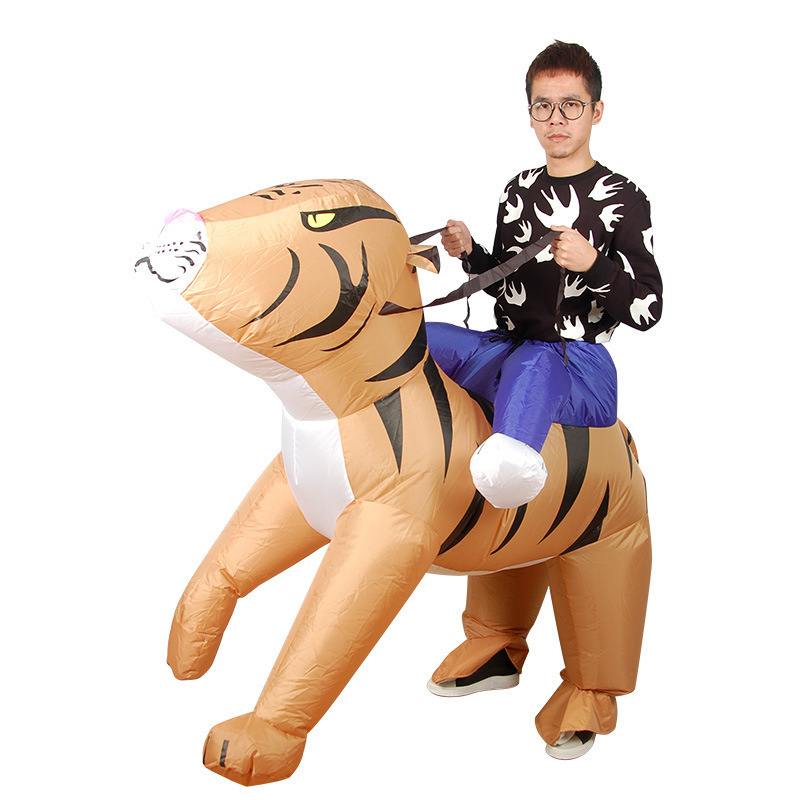 Creative Performance Costumes for Annual Meetings, Adult Inflatable Tiger Clothes, Magic Pants, Mount Puppets, Props, Fake Legs