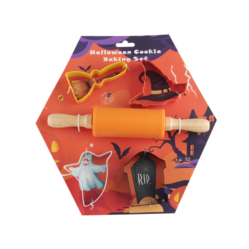 Кросс-браузерные эксклюзивные формочки для печенья на Хэллоуин, набор формочек для печенья с привидениями и пауками