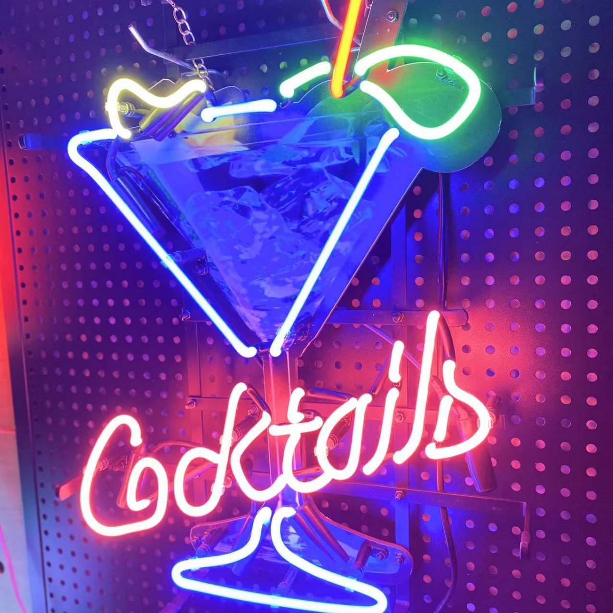 Модный горячий продажный знак буквы из стеклянной неоновой трубки Uncle Barley, неоновый свет, художественное оформление