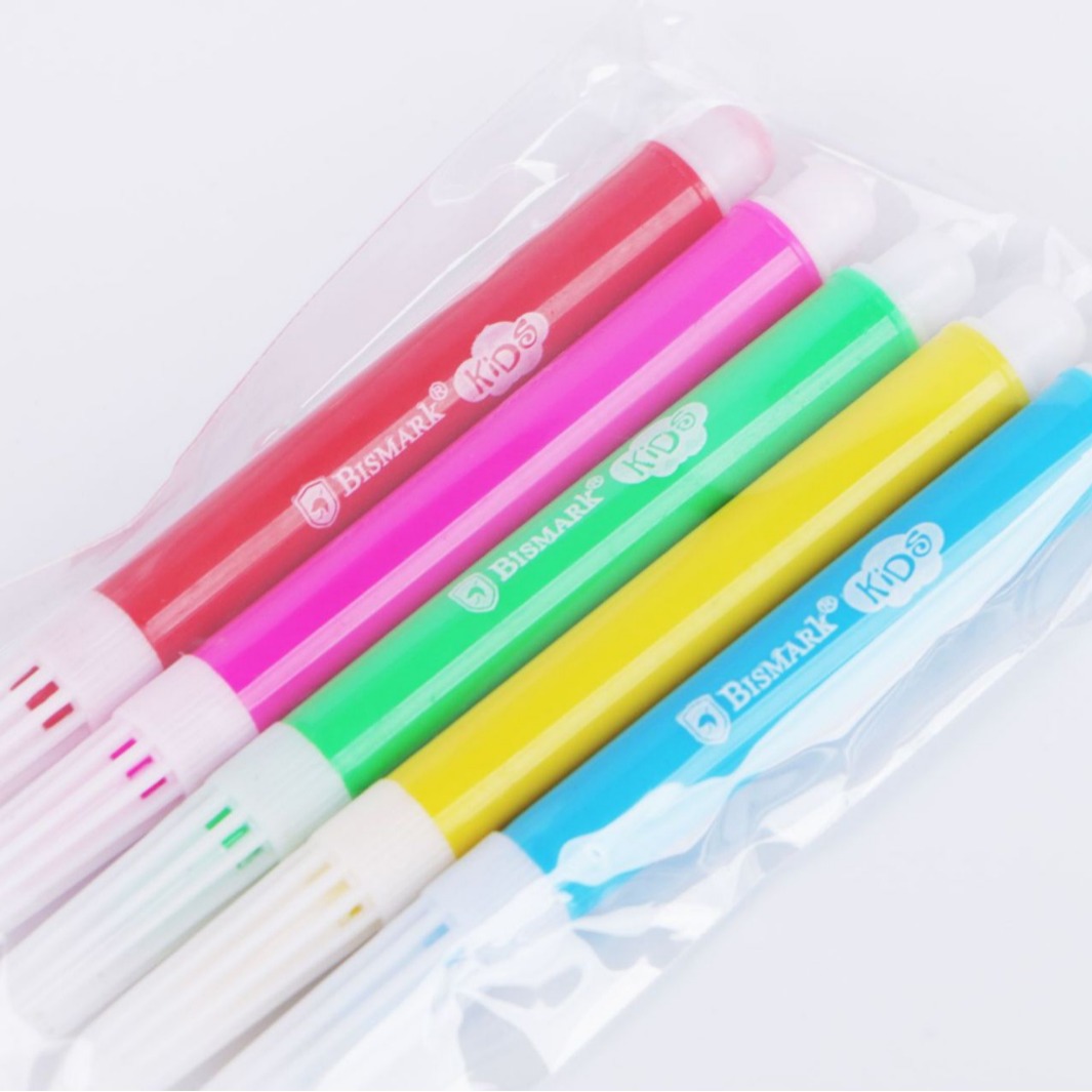Msds Washable 6-Colorful Kidsren's Coloring Watercolorful Pen Kindergarten Painting Opp Plastic Bag Packaging