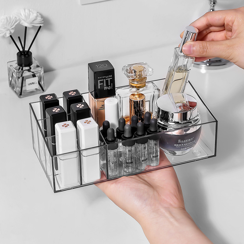 Cosmetics storage box lipstick skin care storage box student dormitory organizing storage rack desktop dressing table box