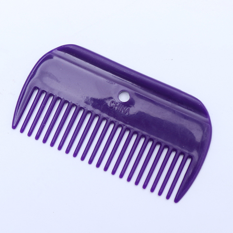 Plastic rounded horse comb equestrian horse combing cleaning tools wholesale portable outdoor equestrian supplies Harness accessories