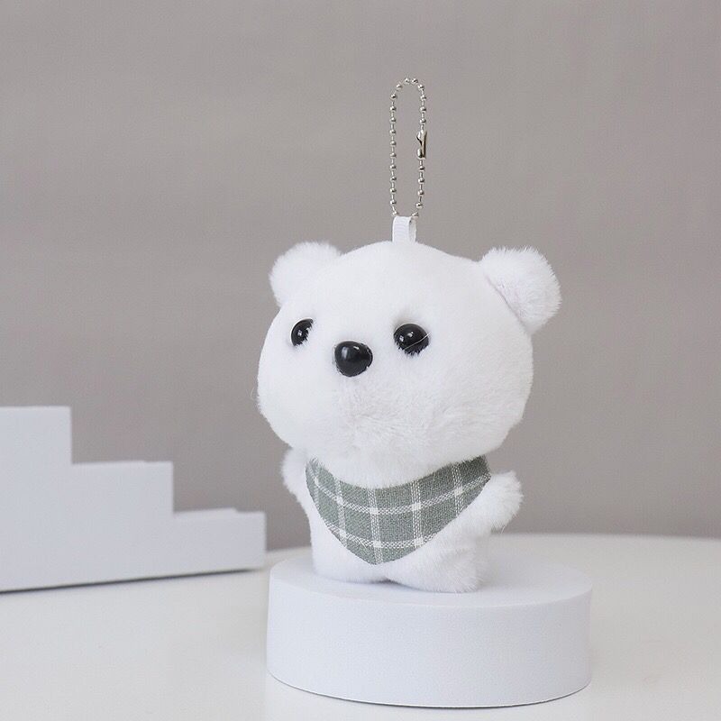 Wholesale scarf bear doll cute wind key chain plush pendant girls small gift accessories doll machine doll