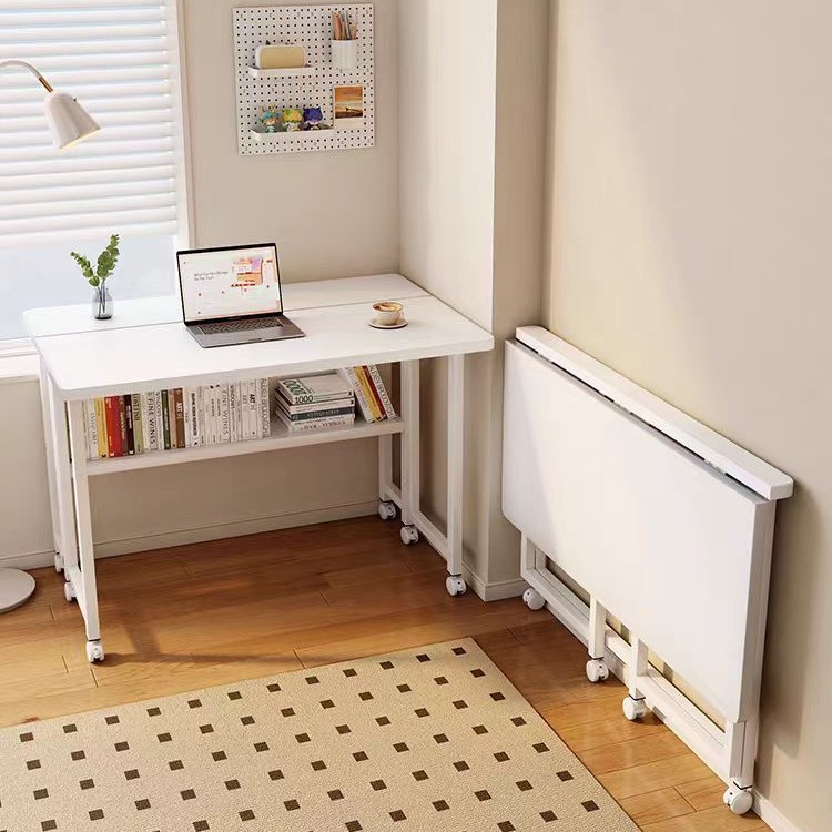 Simple Office Desk Student Home Study Desk Bedside Table Folding Desk Home Movable Computer Desk Workbench