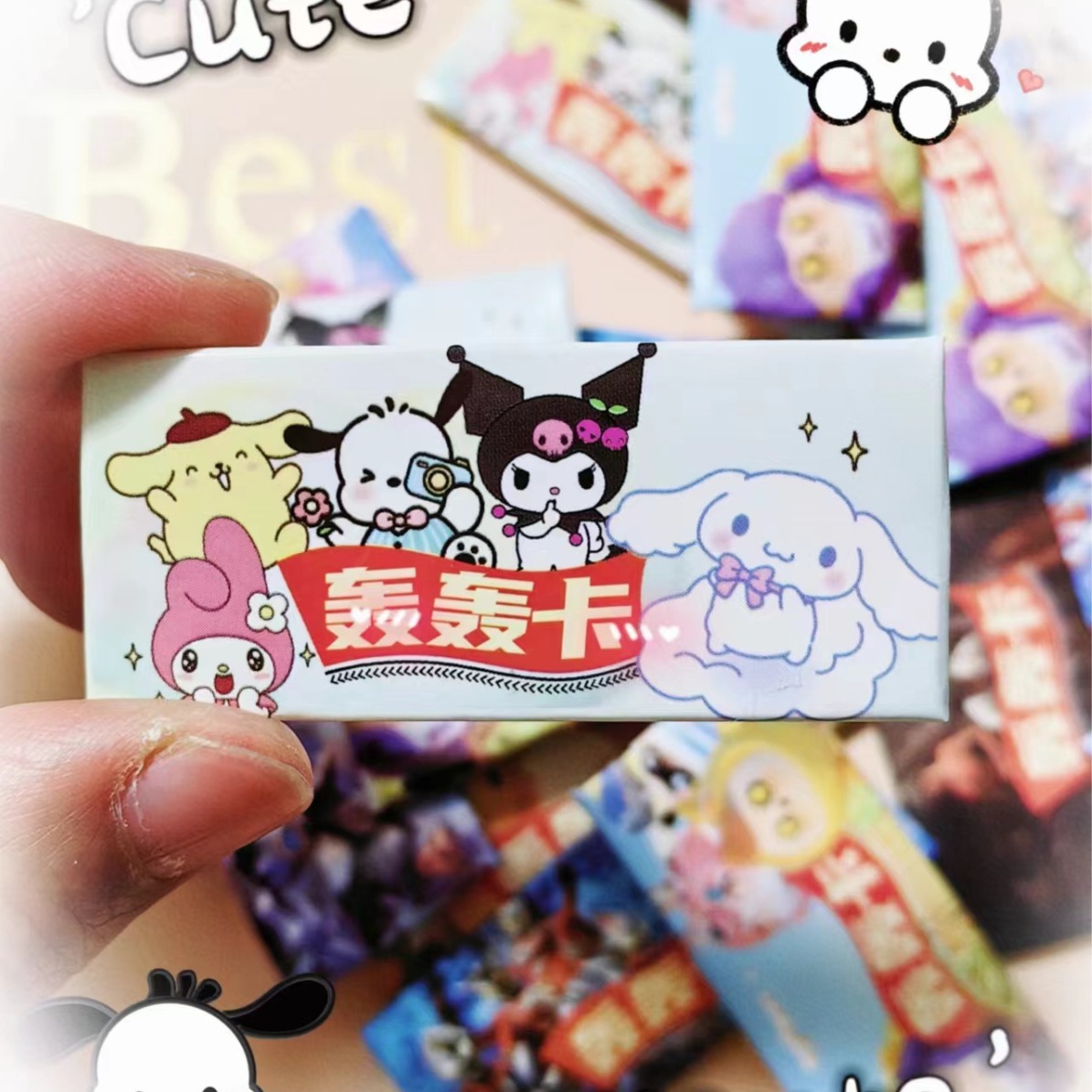 New Sanrio Bang Bang Card, Pa Pa Pa Card, School Surrounding Canteen Children's Game Toys Pa Pa Pa Card Wholesale