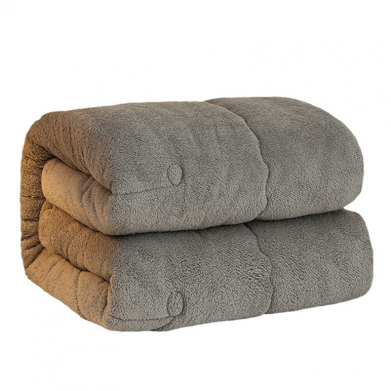 2025 new thick warm skin-friendly comfortable lamb fleece soybean quilt quilt core quilt