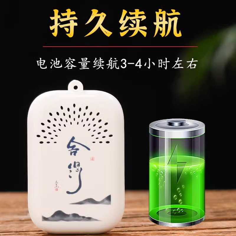 New Small Player External Pendant Mini Single Loop Built-in 30 Classic Tracks Charging Record Player for the Elderly