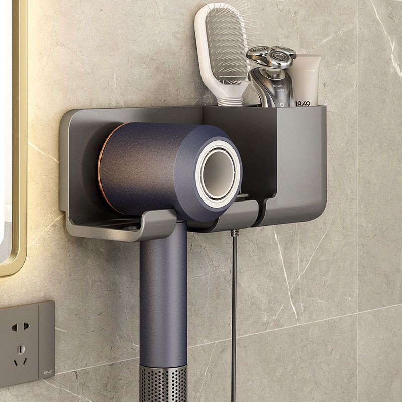 Toilet Hair Dryer rack wall-mounted punch-free hair dryer rack bathroom multi-function hair dryer storage rack