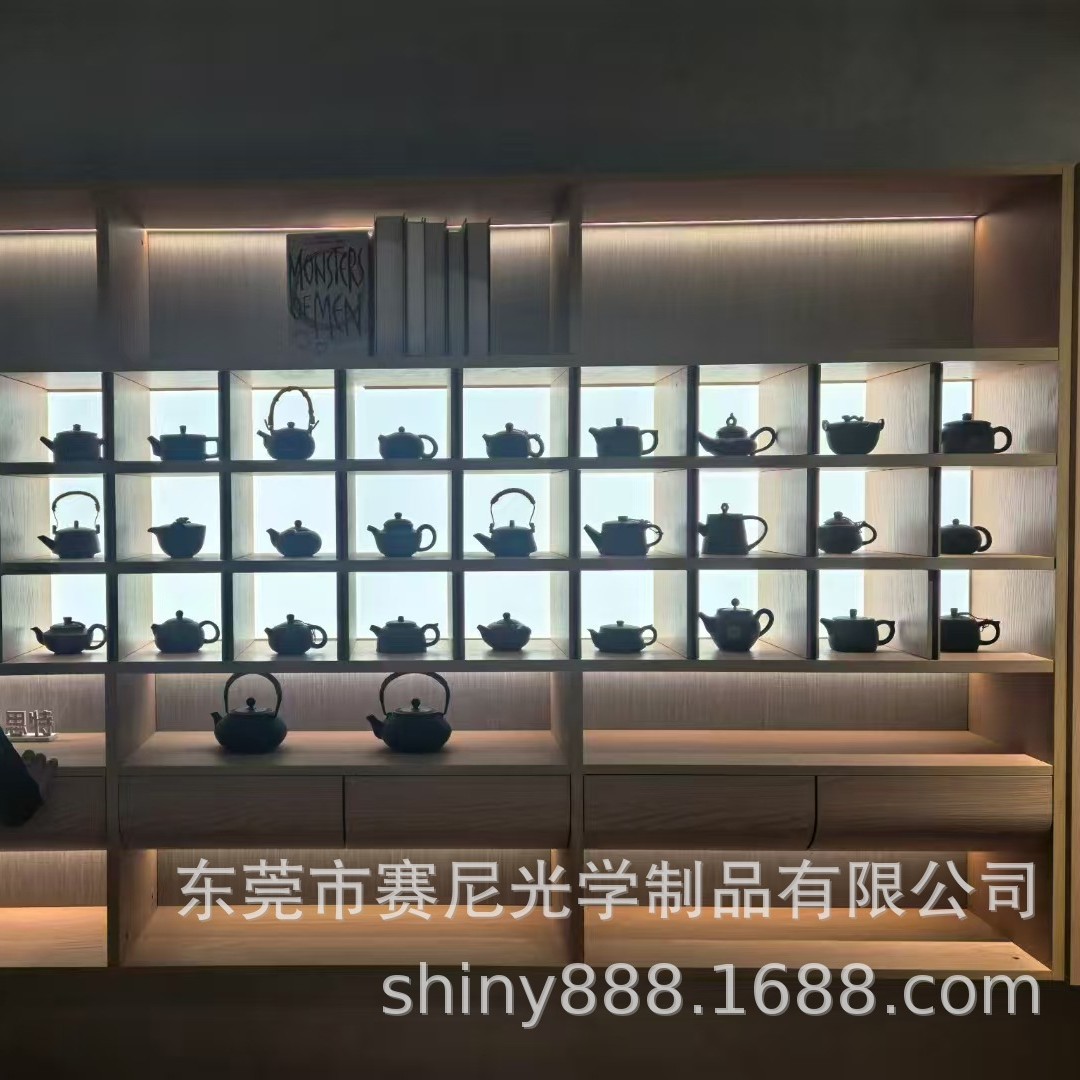 Custom Cabinet Wine Cabinet Marble Luxury Stone Borderless Light Panel Large Size Light Guide Plate Dongguan Source Factory