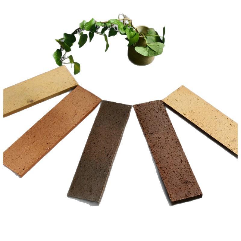Manufacturers produce Yixing Red Clay split brick antique exterior wall brick villa exterior wall brick 60*240 cultural brick