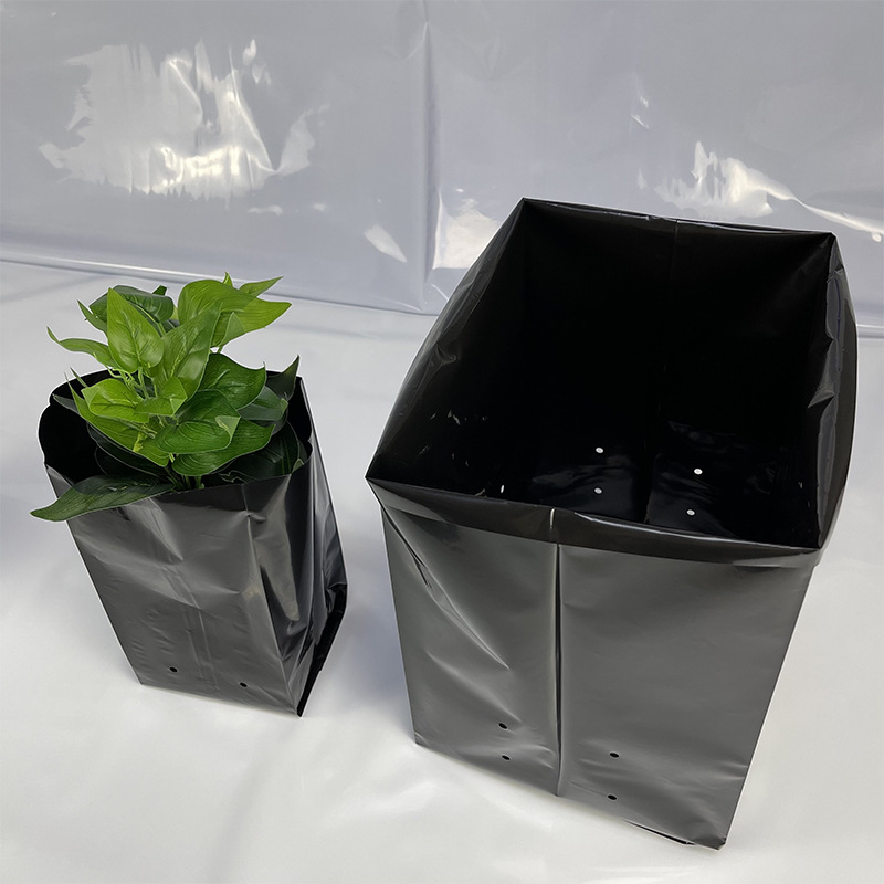 0.5- 30 Gallons 2L-200L Black and White Pe Plastic Film Bag Plant Nutrition Bag Seedling Cultivation Planting Bag