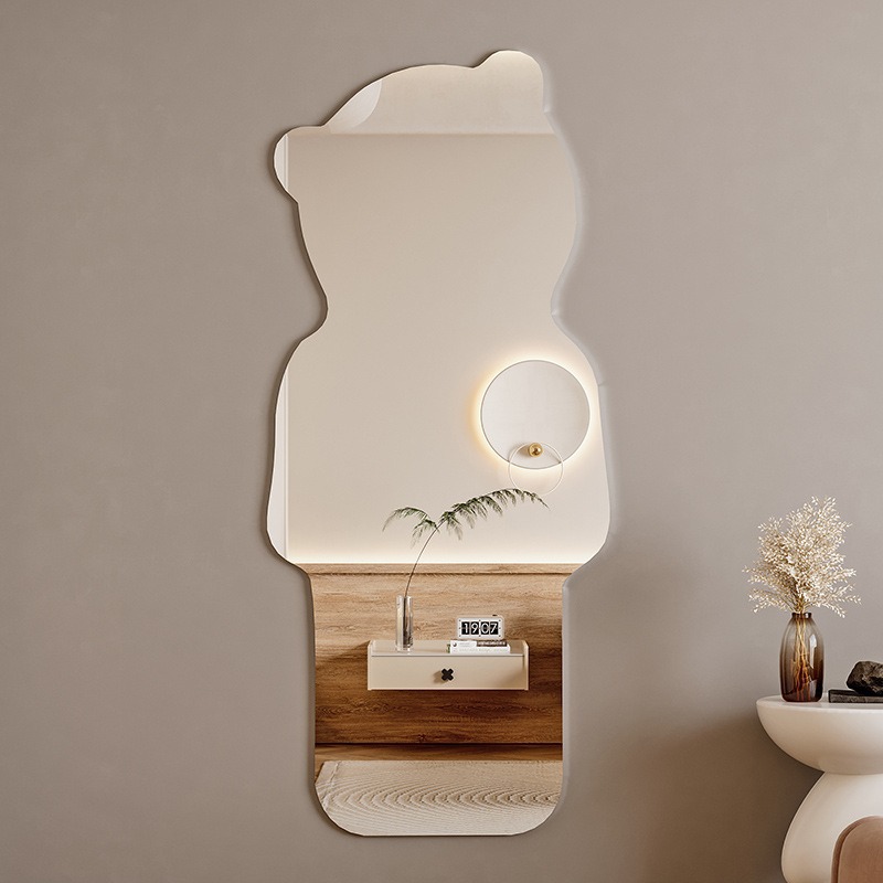 Acrylic Soft Mirror Full-Length Mirror Home Wall-Mounted Self-Adhesive Girls Bedroom Full-Length Mirror Wardrobe Fitting Mirror
