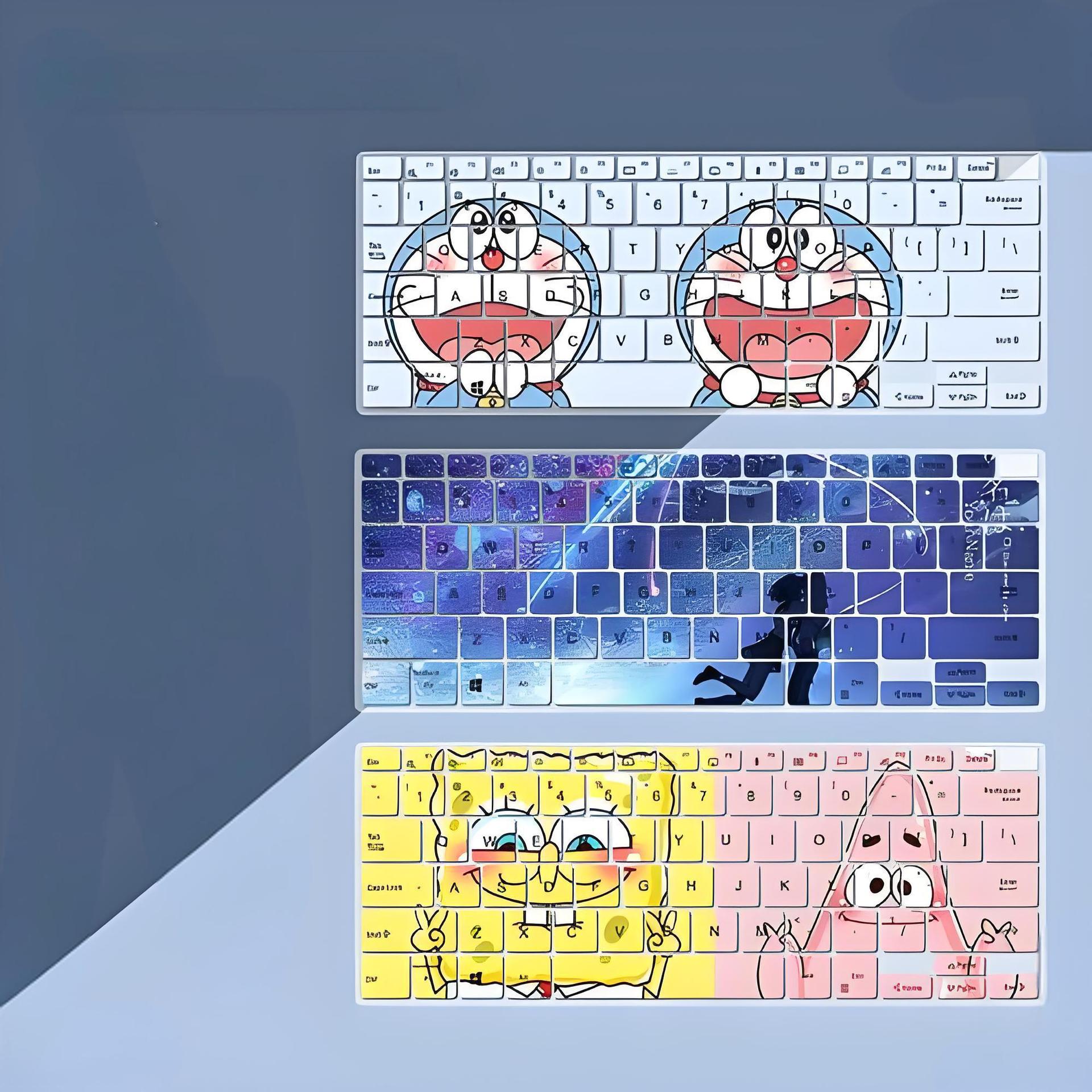 Apple Notebook Keyboard Color Keyboard Painted Printing Cute Computer Keyboard Film Suitable for Waterproof Inkjet Printing
