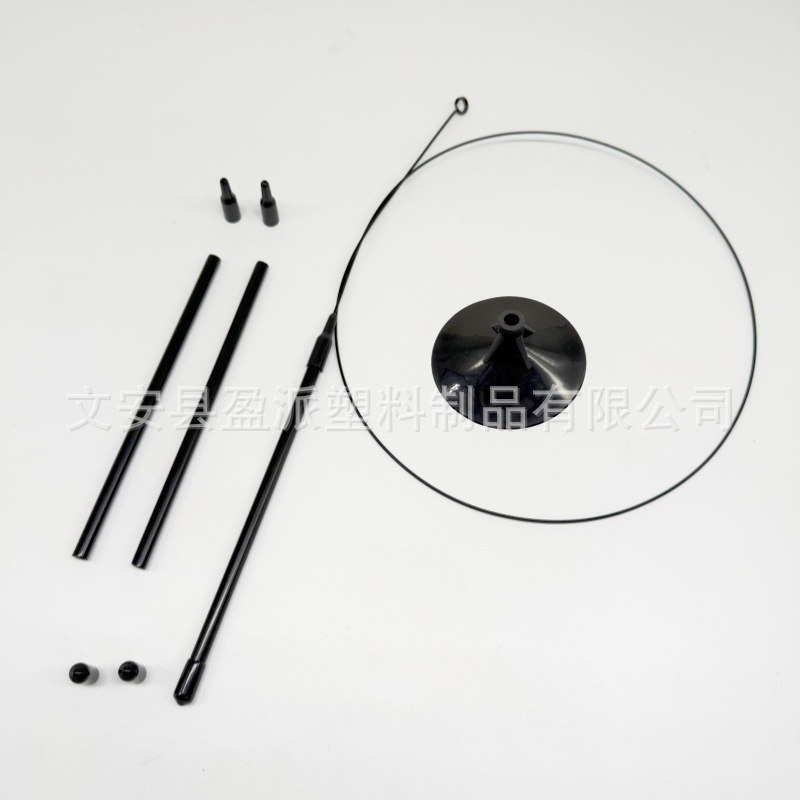 Черная пластиковая трубка с присоской для палочки для дразнения кошек