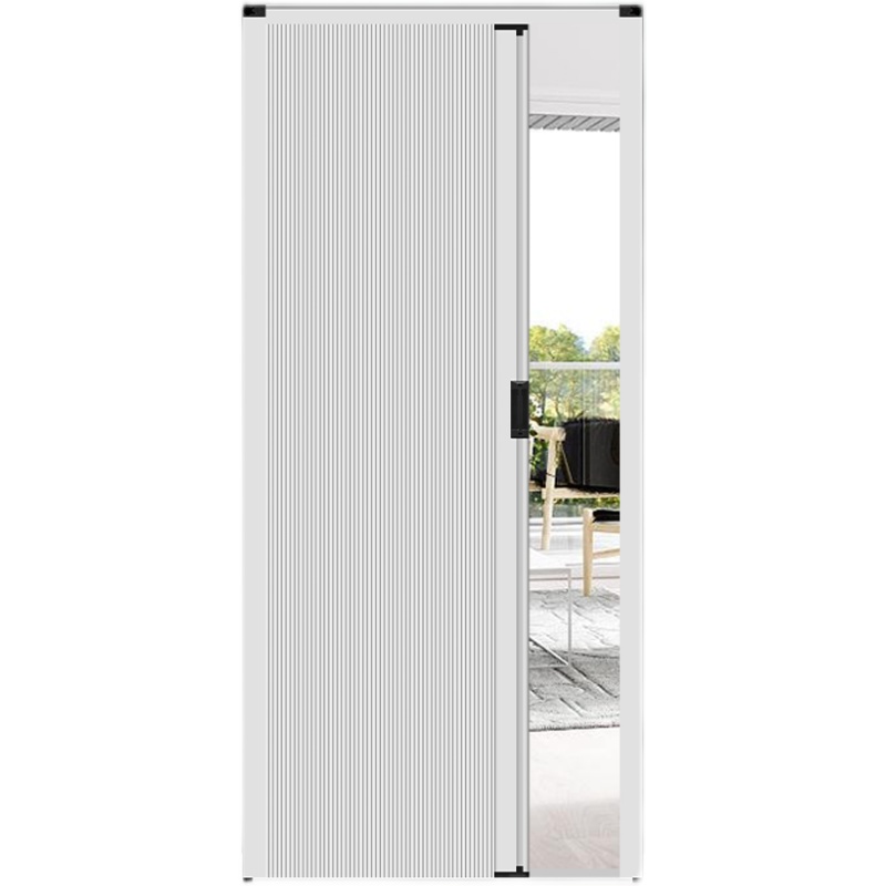 Sliding Door Folding Honeycomb Door Curtain Partition Curtain Punch-Free Invisible Kitchen Waterproof Bedroom Toilet Bathroom Sliding Door