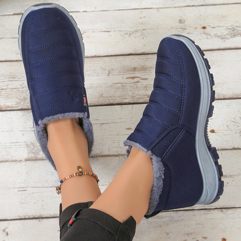 Temu Cross-Border 2025 Export Couple Snow Boots Popular Anti-Slip Short Boots New Cotton Shoes Winter Fleece-Lined and Thickeneding