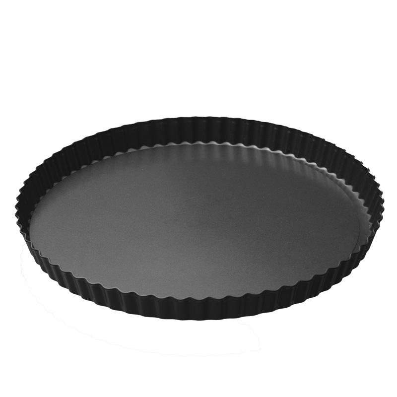 Lace Cake Mold Round Non-Stick Wavy Edge Live Bottom Mold Chrysanthemum Live Bottom Pie Plate Tart Plate Pizza Plate Baking