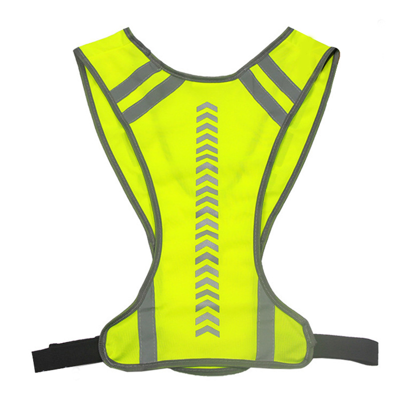 Cross-border New Amazon Outdoor Sports Reflective Vest with Arrow Indication Reflective Vest for Night Run Riding