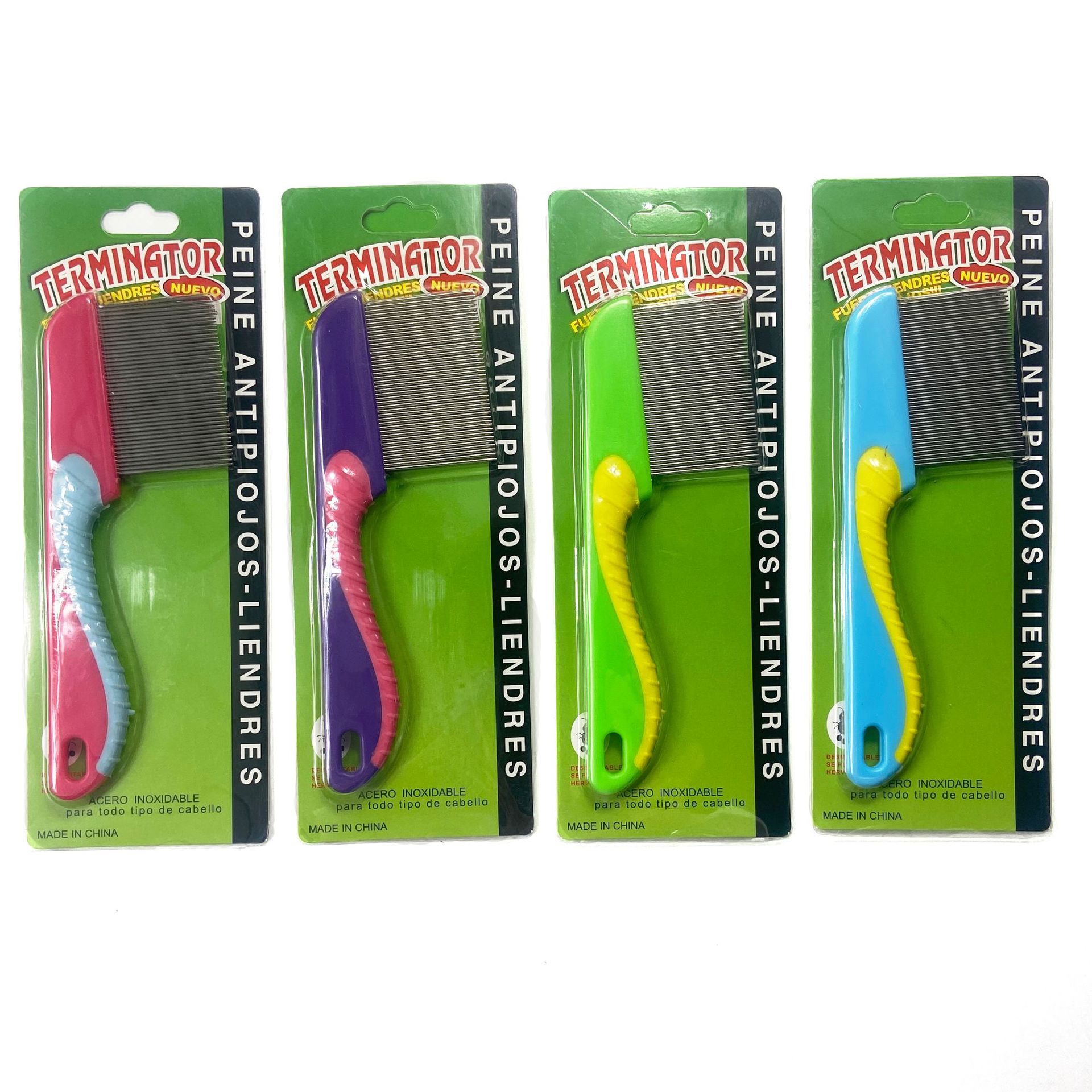 Factory wholesale pet lice and flea stainless steel comb dense tooth flea comb steel comb cleaning beauty supplies