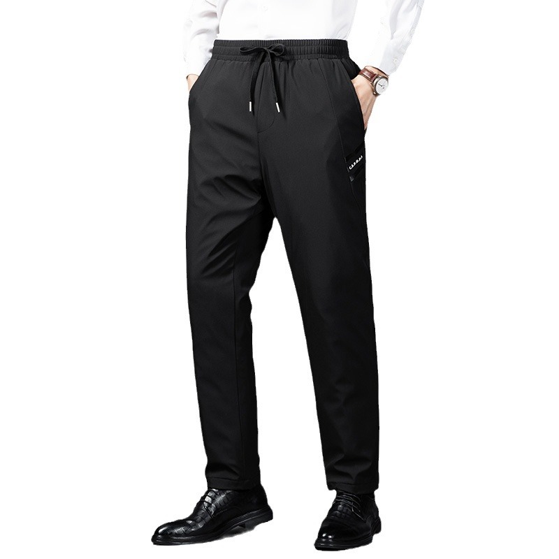 Middle-Aged and Elderly Men's down Pants 90 White Duck down Winter Men's Dad Wear Outer Wear Thickeneded High-Quality Warm Pants