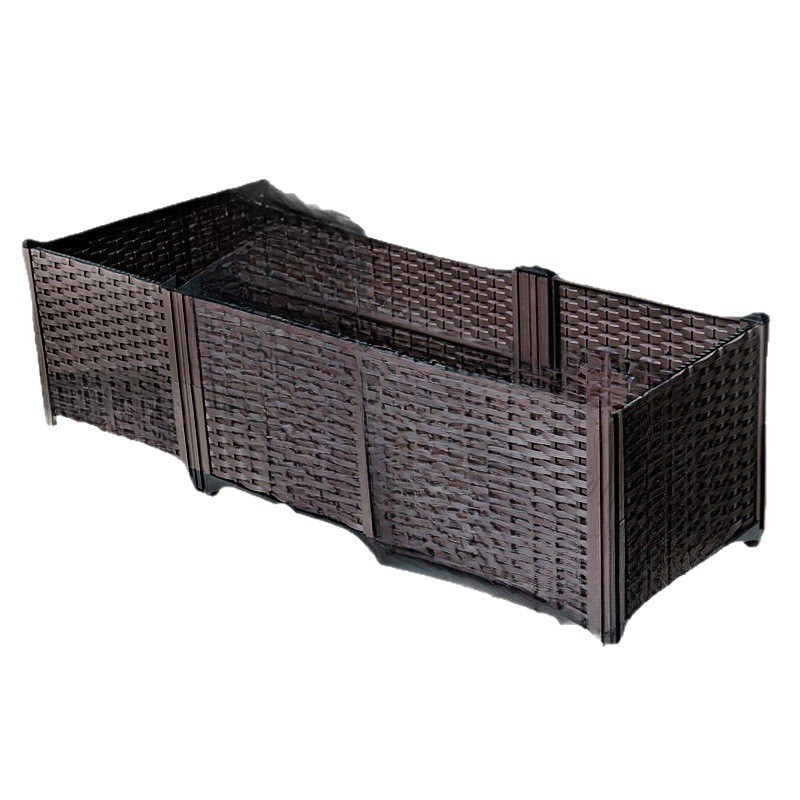 Planting Box for Growing Vegetables, Balcony Vegetable Pot, Special Courtyard Plastic Flower Pot, Flower Box, Outdoor Suitable for Vegetables, Rectangular Special