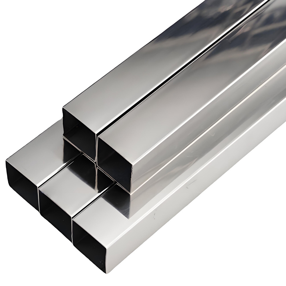 304 Stainless Steel Square Tube 201 Industrial Brushed Rectangular Tube 316 Square Tube Laser Cutting Processing Stainless Steel Tube