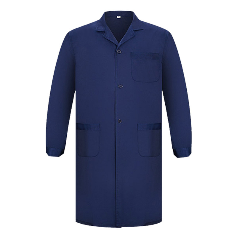 New work clothes, large coat, printing, labor protection clothing, overalls, dust-proof clothing, tooling, wholesale labor protection, Blue Coat, embroidery logo