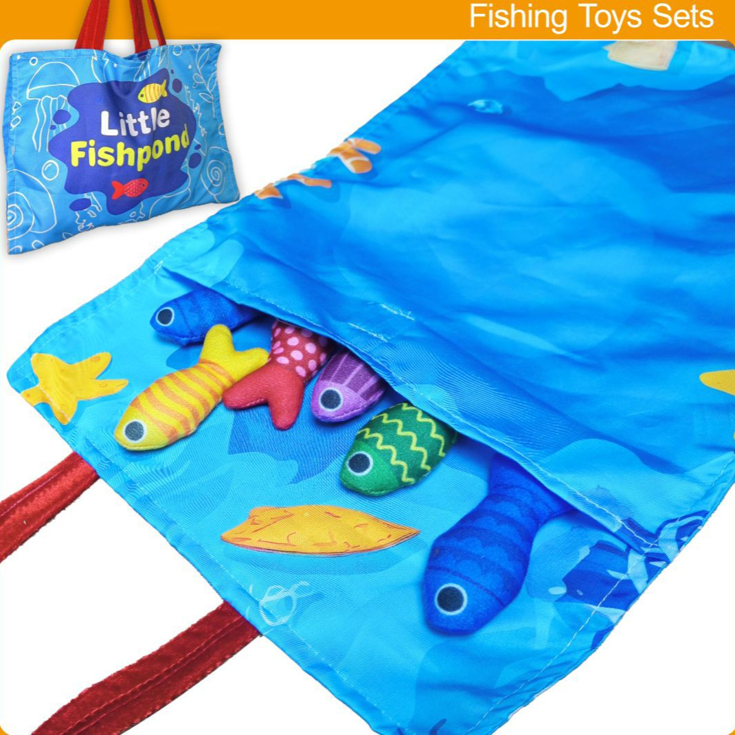 Cross-border Explosions Montessori Toy Baby Fishing Toy Fabric Crawling Game Mat Three-dimensional Early Education Enlightenment