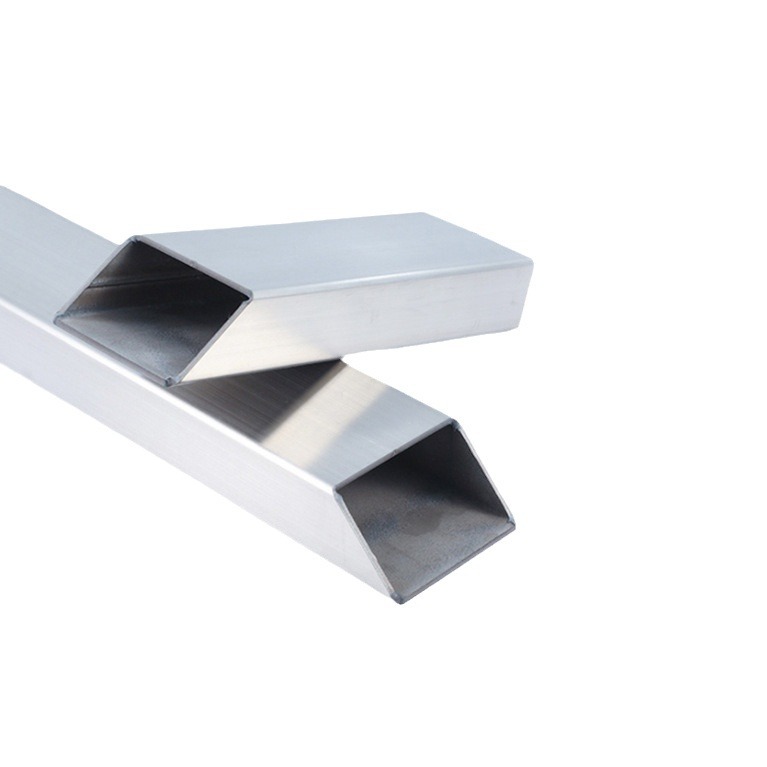 304 Stainless Steel Flat Tube Manufacturer Wholesale Bright Mirror 201 Stainless Steel Rectangular Tube Square Tube Non-Standard Specifications