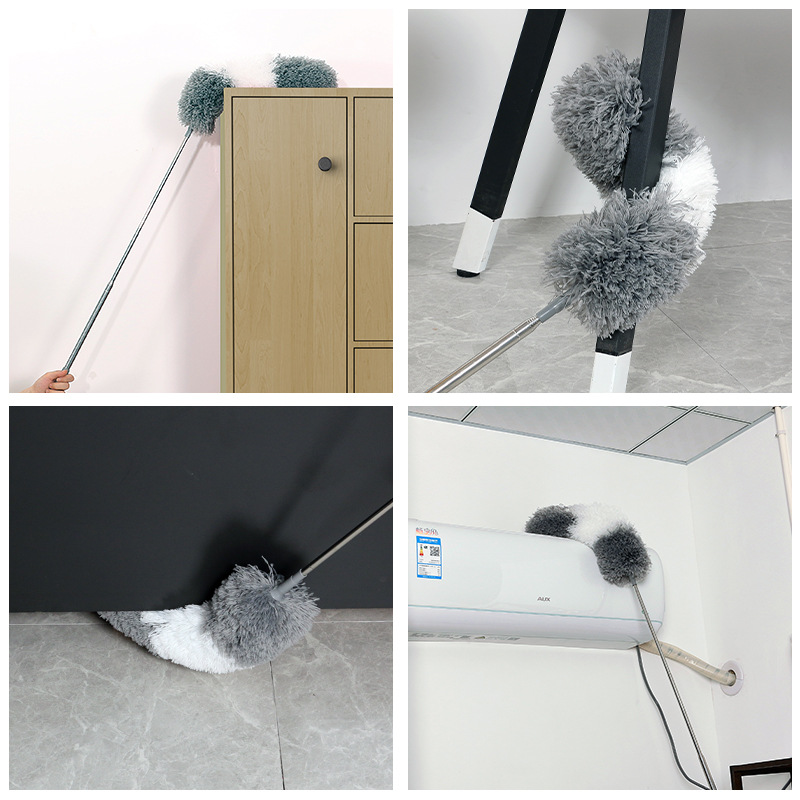 E-Commerce explosions feather duster 2.8 meters household dust cleaning ceiling dust duster extended telescopic dust duster
