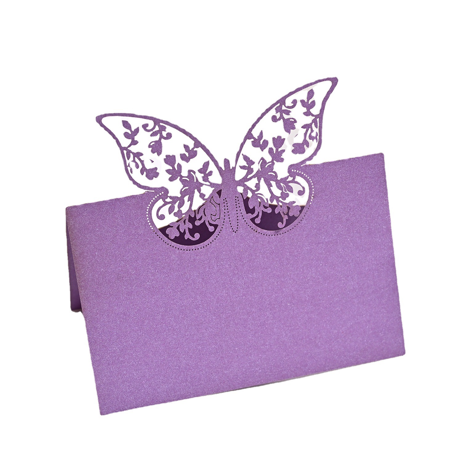 Wedding Hollow Three-dimensional Butterfly Seat Card Laser Hollow Table Card High-grade Paper Desk Card Name Sign-in Desk